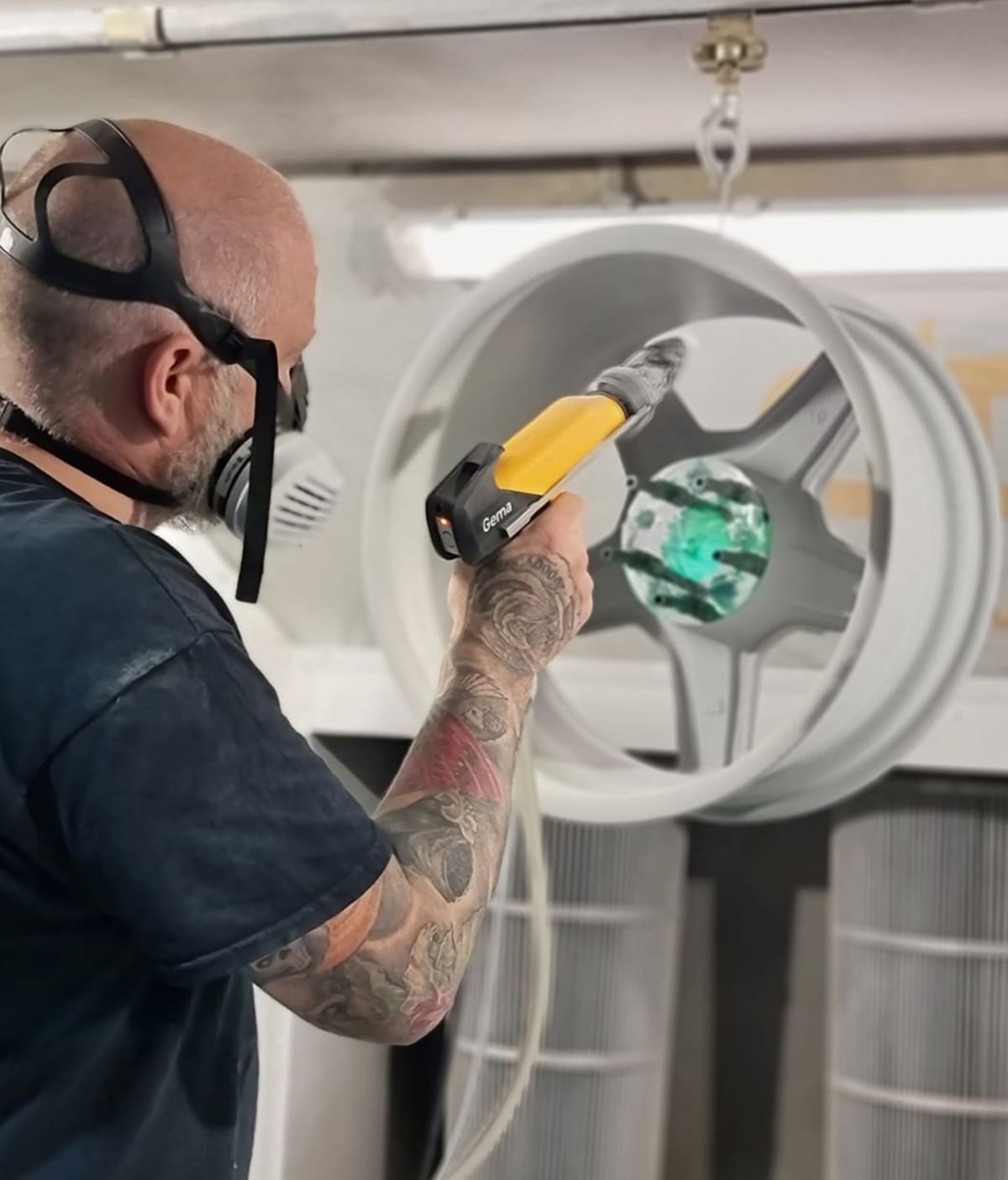 Steffen bei der Arbeit